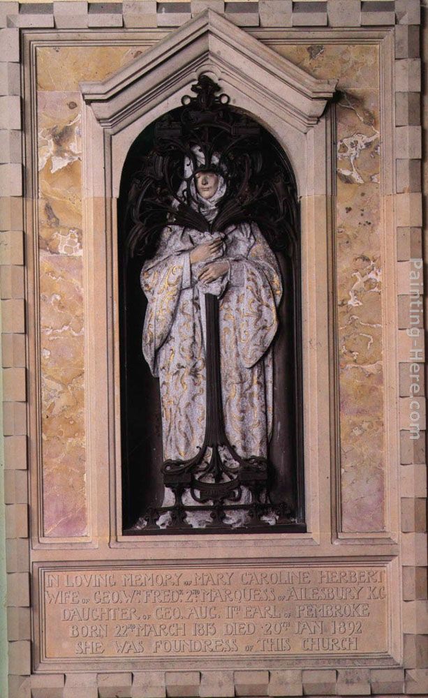 Memorial to Mary Caroline Herbert, Marchioness of Ailesbury painting - Alfred Gilbert Memorial to Mary Caroline Herbert, Marchioness of Ailesbury art painting